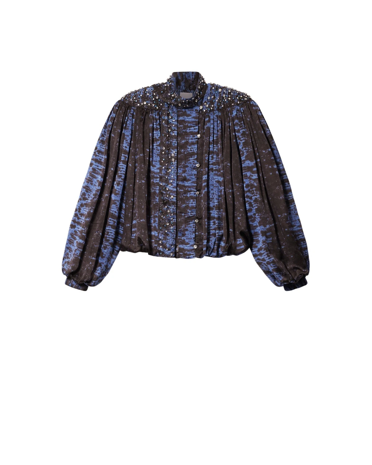 Isabel Marant Loyra Silk Blouse in Midnight Isabel Marant Loyra Silk Blouse in Midnight | Women | Luxury Shoes