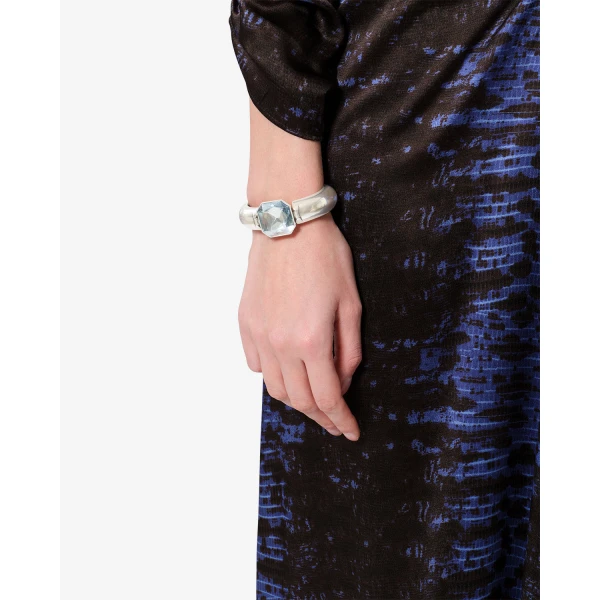 Isabel Marant Luce Bracelet in Light Gray and Silver | Bracelets | Luxury Shoes 