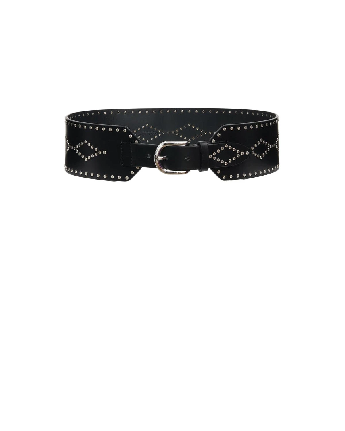 Isabel Marant Lucie Leather Belt in Black and Silver Isabel Marant Lucie Leather Belt in Black and Silver | Women | Luxury Shoes