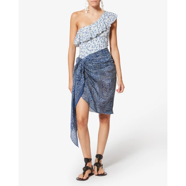 Isabel Marant Lucilia Pareo in Blue | Beachwear | Luxury Shoes 
