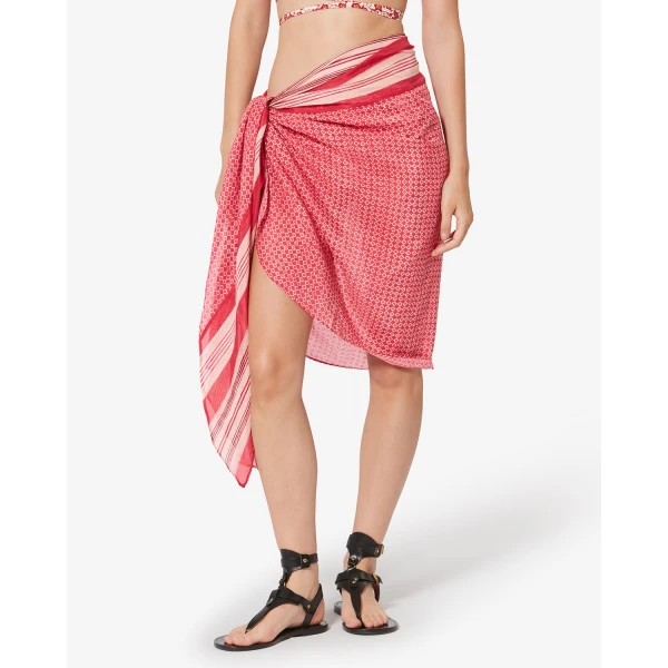 Isabel Marant Lucilia Pareo in Red | Beachwear | Luxury Shoes 
