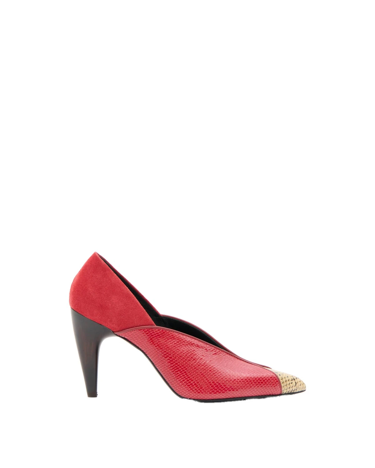 Isabel Marant Luza Pumps in Scarlet Red and Sahara Isabel Marant Luza Pumps in Scarlet Red and Sahara | Women | Luxury Shoes