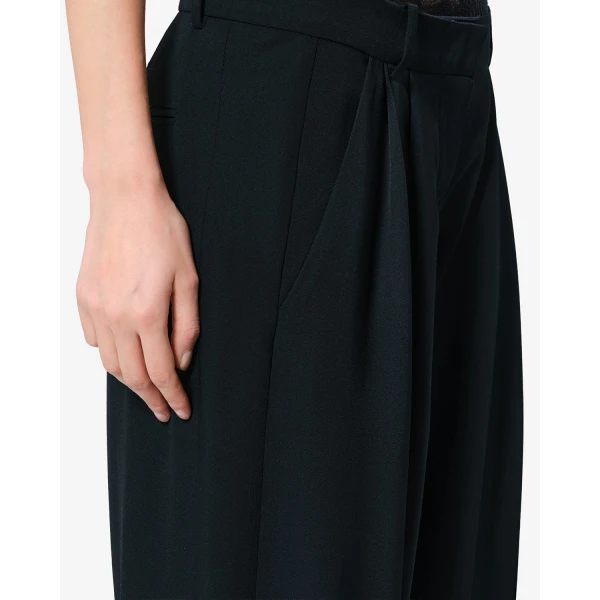 Isabel Marant Lyda Wool Pants in Black | Wide leg pants | Luxury Shoes 