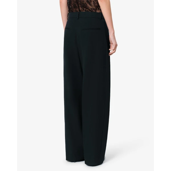 Isabel Marant Lyda Wool Pants in Black | Wide leg pants | Luxury Shoes 