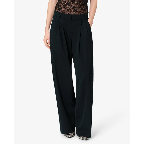 Isabel Marant Lyda Wool Pants in Black | Wide leg pants | Luxury Shoes 