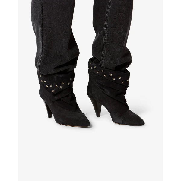 Isabel Marant Lyone Ankle Boots in Black | Boots | Luxury Shoes 