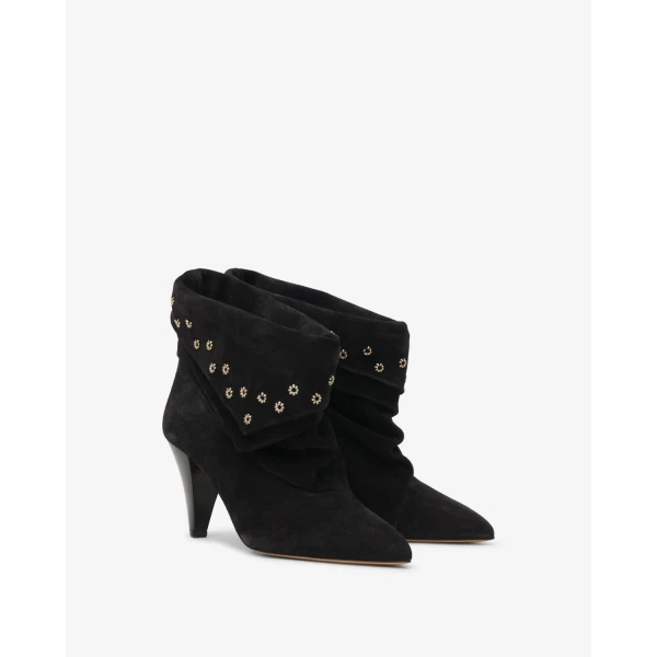 Isabel Marant Lyone Ankle Boots in Black | Boots | Luxury Shoes 