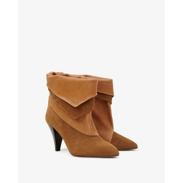 Isabel Marant Lyone Ankle Boots in Cognac | Boots | Luxury Shoes 