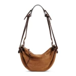 Isabel Marant Maia Medium Bag in Suede Leather, Taupe Isabel Marant Maia Medium Bag in Suede Leather, Taupe | Women | Luxury Shoes