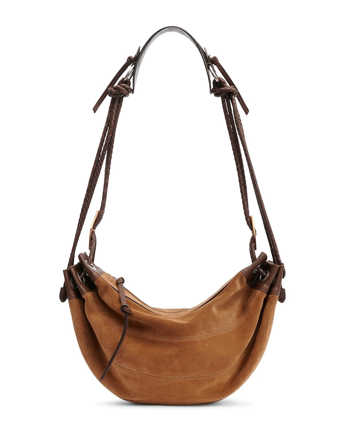 Isabel Marant Maia Medium Bag in Suede Leather, Taupe Isabel Marant Maia Medium Bag in Suede Leather, Taupe | Women | Luxury Shoes