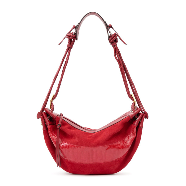 Isabel Marant Maia Medium Leather Bag in Scarlet Red | Women | Luxury Shoes 
