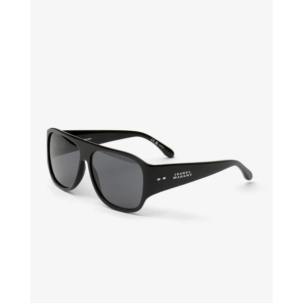 Isabel Marant Mikala Sunglasses in Black Palladium and Gray | Sunglasses | Luxury Shoes 