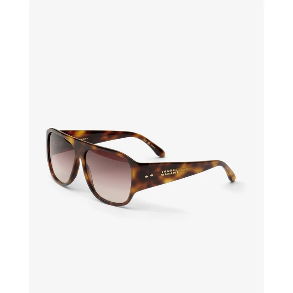 Isabel Marant Mikala Sunglasses in Havana and Brown Pink Shaded | Sunglasses | Luxury Shoes 