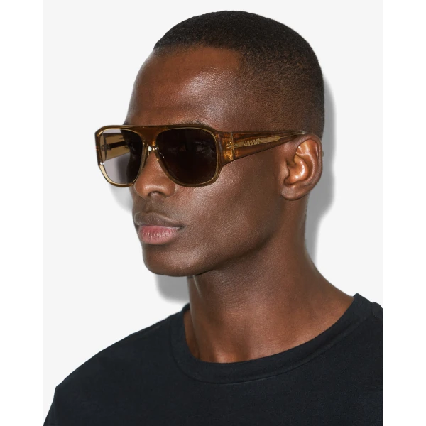 Isabel Marant Mikala Sunglasses in Ochre and Grey | Sunglasses | Luxury Shoes 