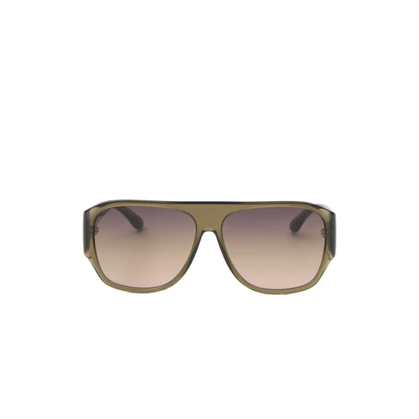 Isabel Marant Mikala Sunglasses in Olive and Grey Green | Women | Luxury Shoes 