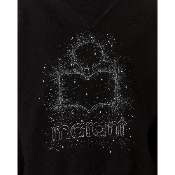 Isabel Marant Moby Sweatshirt in Black | Long Sleeve | Luxury Shoes 