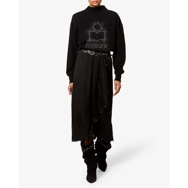 Isabel Marant Moby Sweatshirt in Black | Long Sleeve | Luxury Shoes 