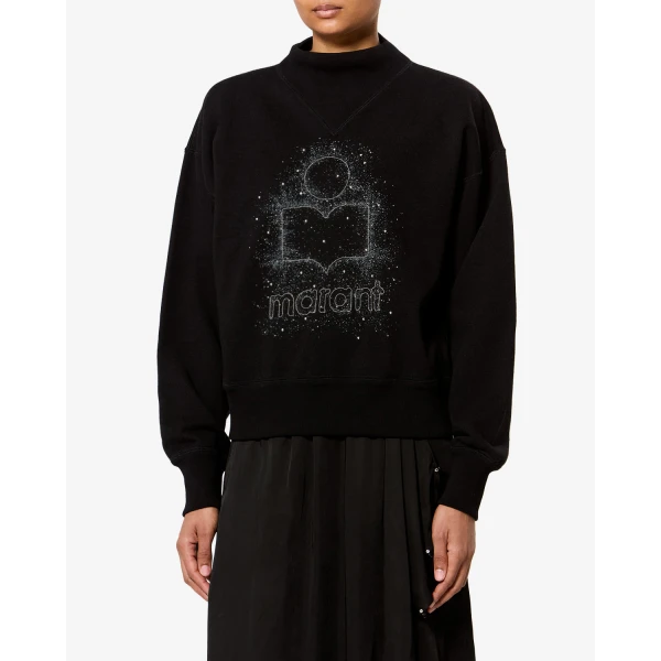 Isabel Marant Moby Sweatshirt in Black | Long Sleeve | Luxury Shoes 