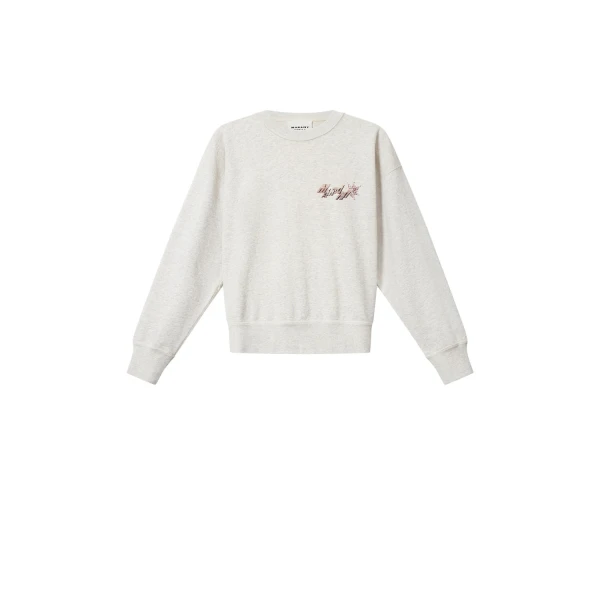 Isabel Marant Mobyli Sweatshirt in Ecru | Women | Luxury Shoes 