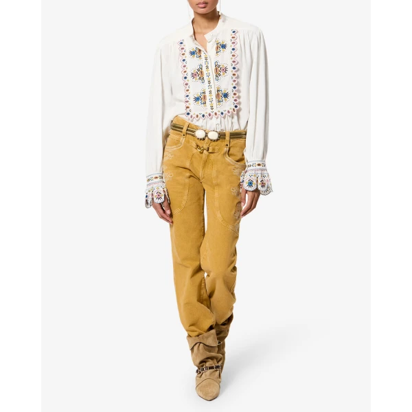 Isabel Marant Monique Blouse in Ecru | Blouse | Luxury Shoes 