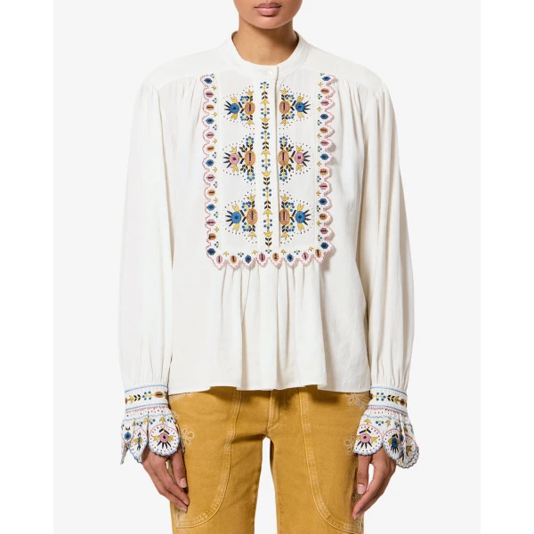Isabel Marant Monique Blouse in Ecru | Blouse | Luxury Shoes 