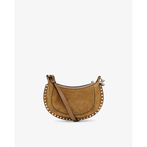 Isabel Marant Moon Pocket Bag in Suede, Taupe | Shoulder & Crossbody Bags | Luxury Shoes 