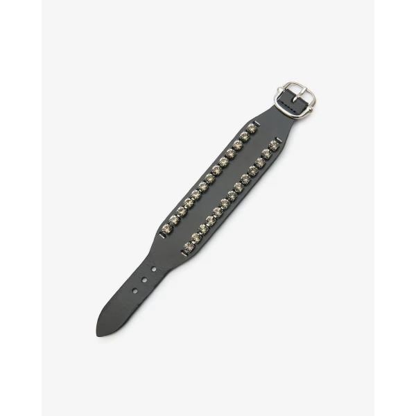 Isabel Marant Morea Bracelet in Black and Palladium | Bracelets | Luxury Shoes 