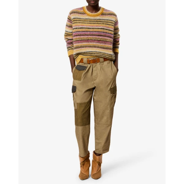 Isabel Marant Morine Mohair Sweater in Mustard | Sweaters | Luxury Shoes 
