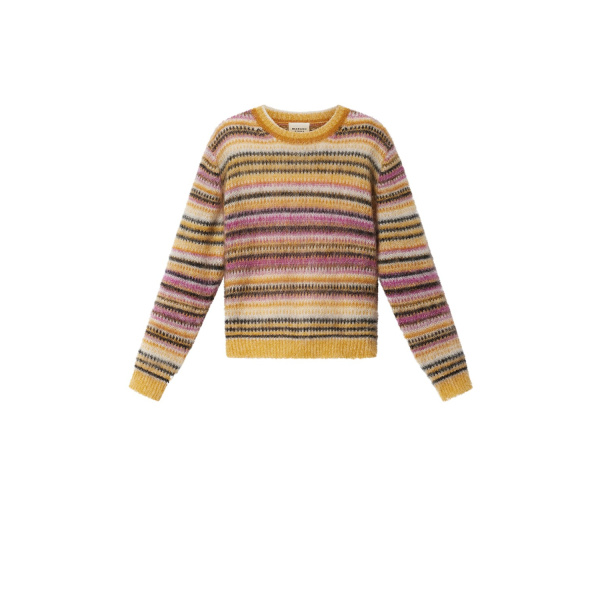 Isabel Marant Morine Mohair Sweater in Mustard | Women | Luxury Shoes 