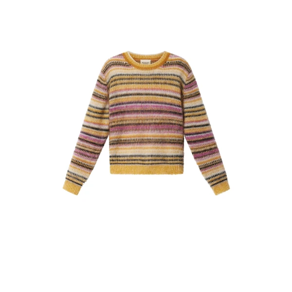 Isabel Marant Morine Mohair Sweater in Mustard | Women | Luxury Shoes 