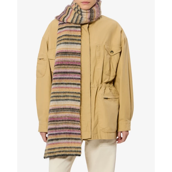 Isabel Marant Mouna Mohair Scarf in Mustard | Scarves | Luxury Shoes 