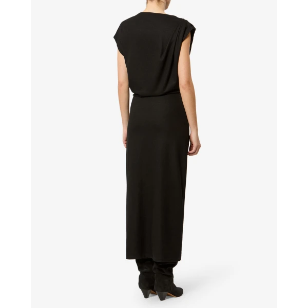 Isabel Marant Naerys Dress in Black | Maxi Dresses | Luxury Shoes 