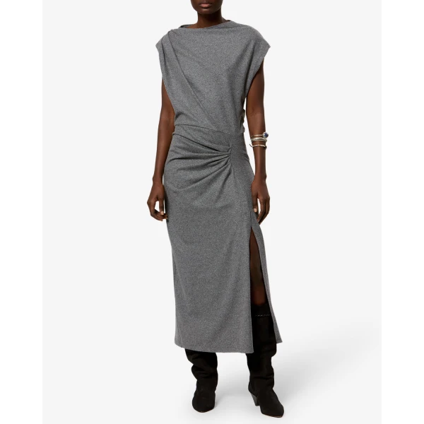 Isabel Marant Naerys Dress in Gray | Maxi Dresses | Luxury Shoes 