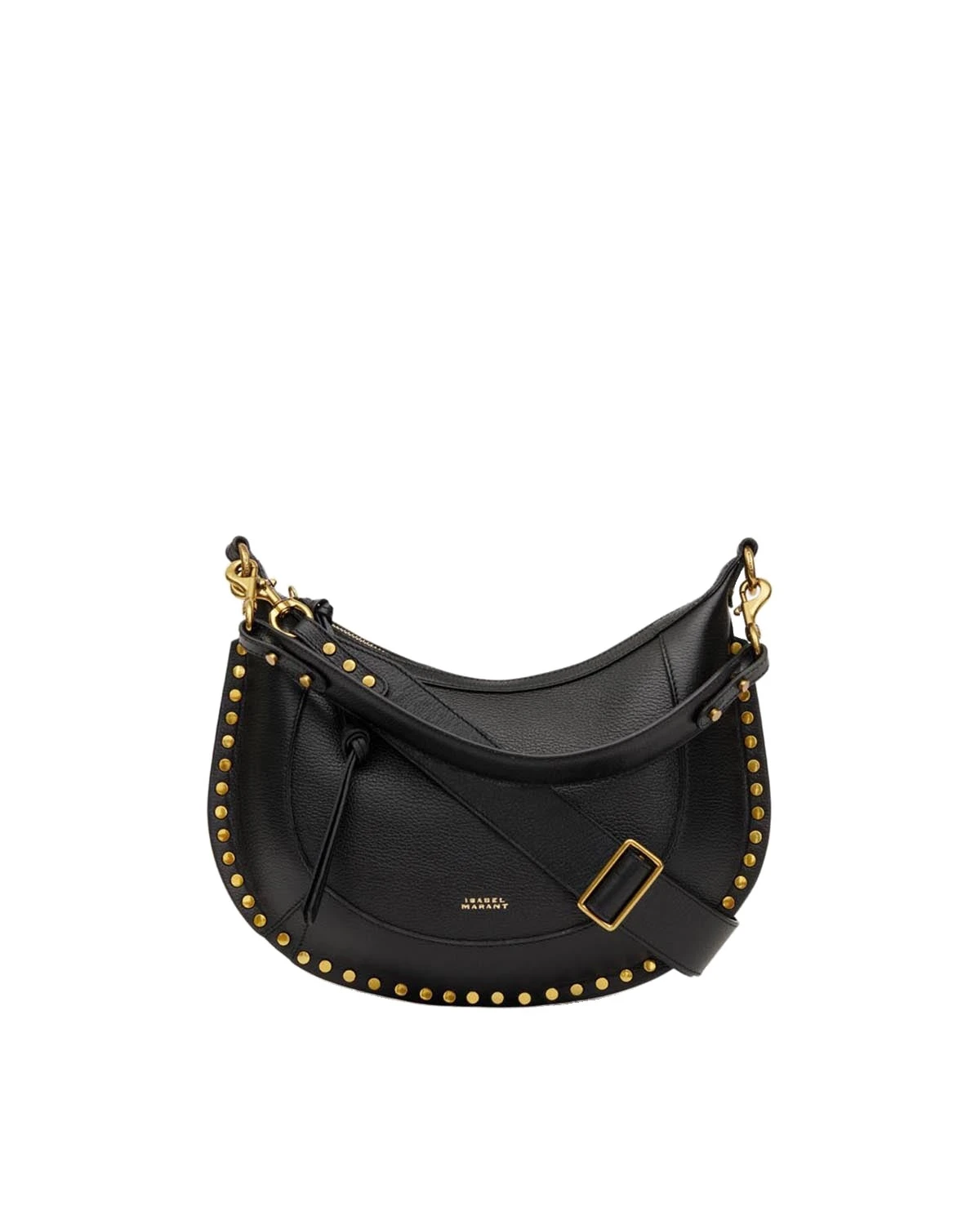 Isabel Marant Naoko Bag in Grained Leather, Black Isabel Marant Naoko Bag in Grained Leather, Black | Women | Luxury Shoes