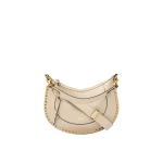 Isabel Marant Naoko Bag in Grained Leather, Light Beige Isabel Marant Naoko Bag in Grained Leather, Light Beige | Women | Luxury Shoes