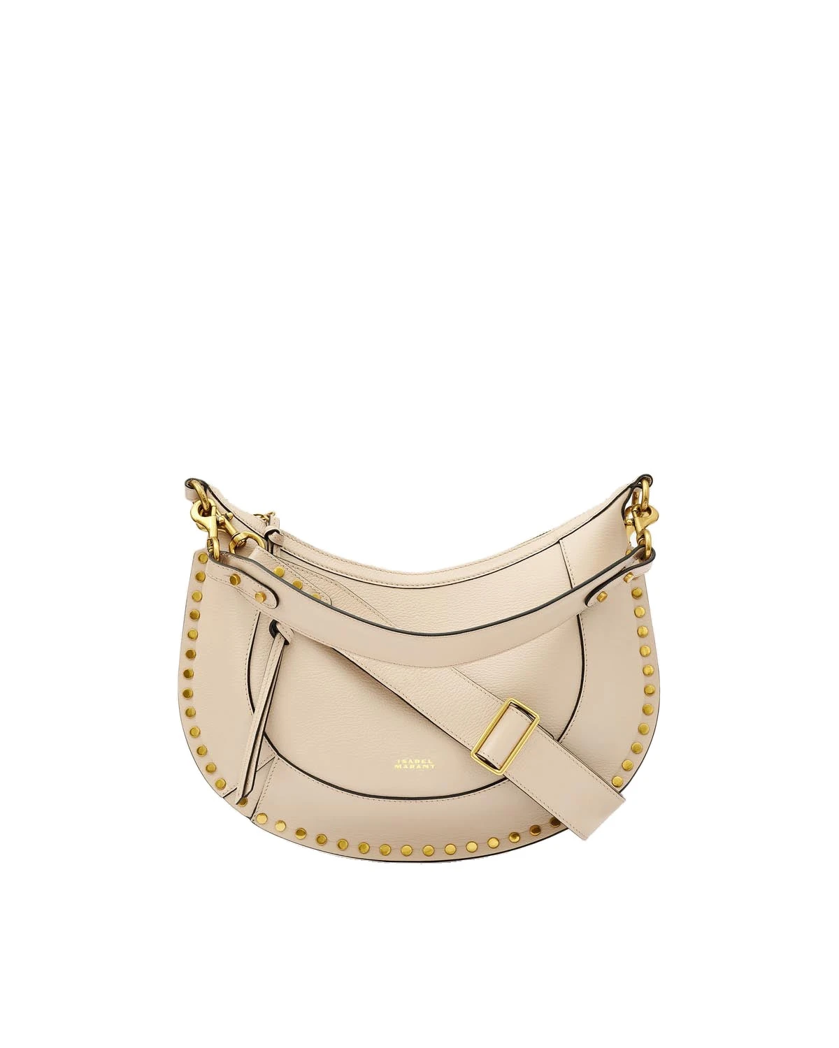 Isabel Marant Naoko Bag in Grained Leather, Light Beige Isabel Marant Naoko Bag in Grained Leather, Light Beige | Women | Luxury Shoes