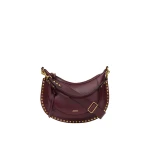 Isabel Marant Naoko Bag in Leather, Burgundy Isabel Marant Naoko Bag in Leather, Burgundy | Women | Luxury Shoes
