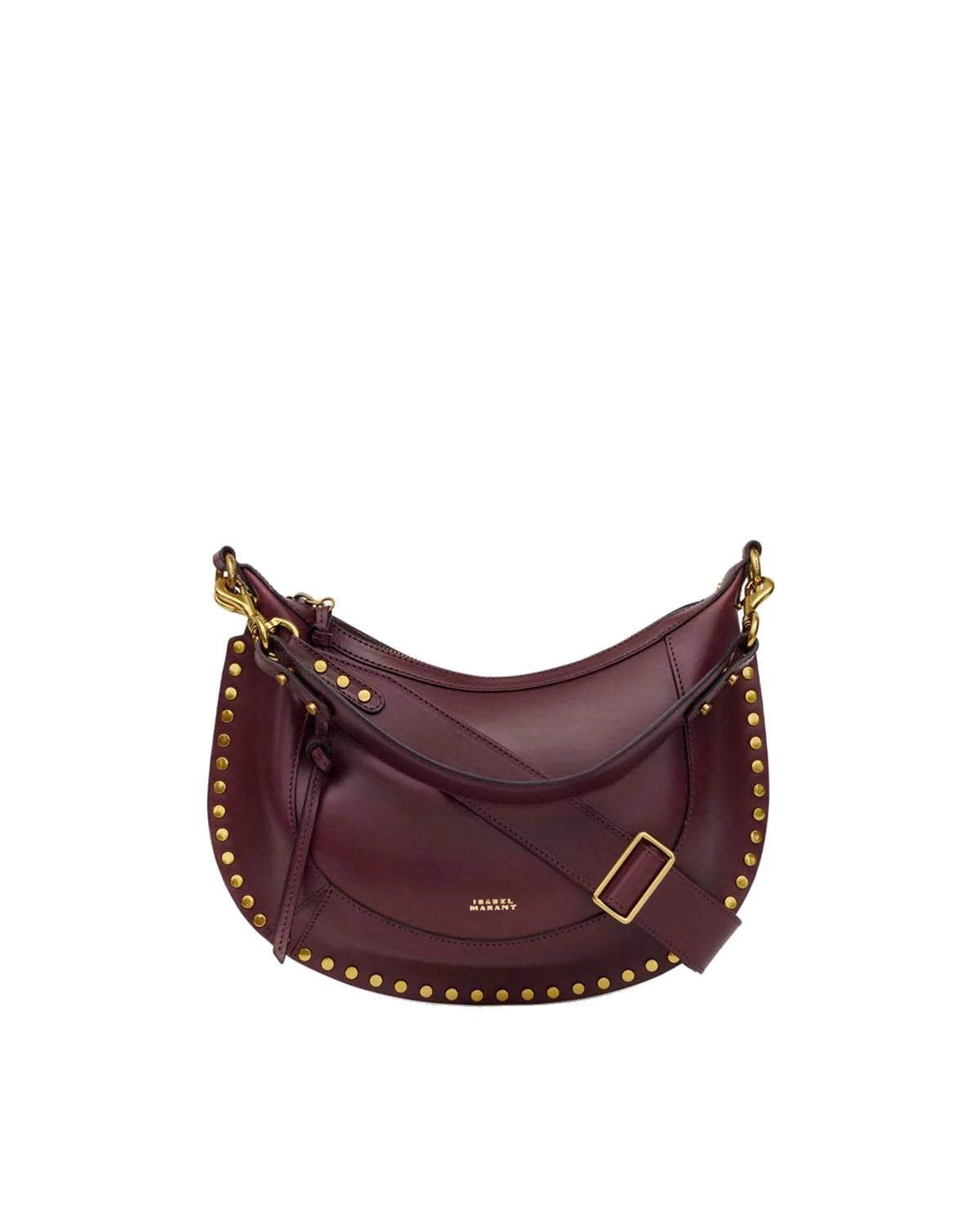 Isabel Marant Naoko Bag in Leather, Burgundy Isabel Marant Naoko Bag in Leather, Burgundy | Women | Luxury Shoes