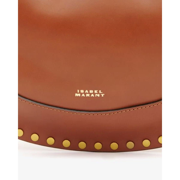 Isabel Marant Naoko Bag in Leather, Cognac | Shoulder & Crossbody Bags | Luxury Shoes 