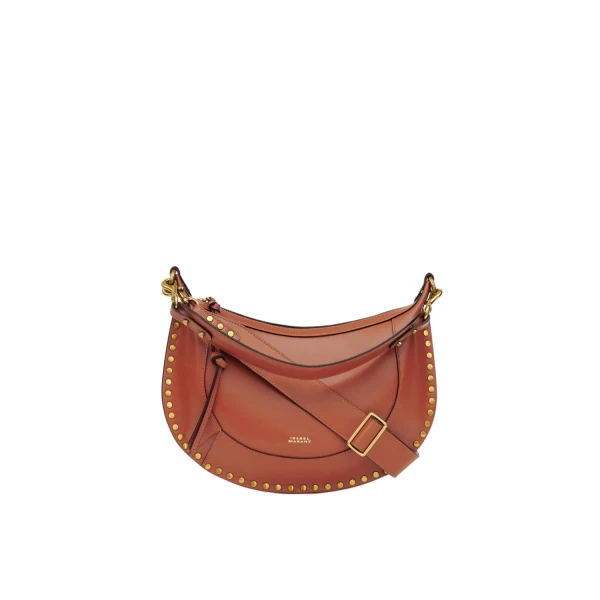 Isabel Marant Naoko Bag in Leather, Cognac | Women | Luxury Shoes 