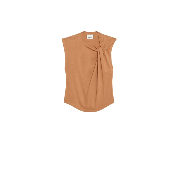 Isabel Marant Nayda T-Shirt in Caramel | Women | Luxury Shoes 