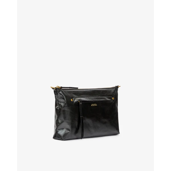 Isabel Marant Nessah Bag in Leather, Black | Shoulder & Crossbody Bags | Luxury Shoes 