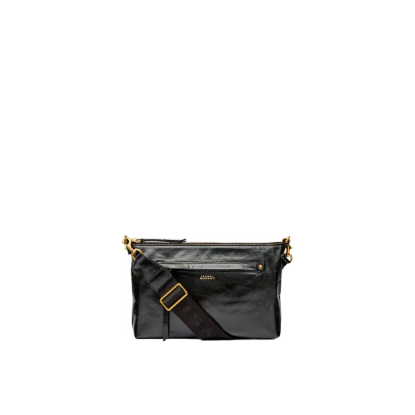 Isabel Marant Nessah Bag in Leather, Black | Women | Luxury Shoes 