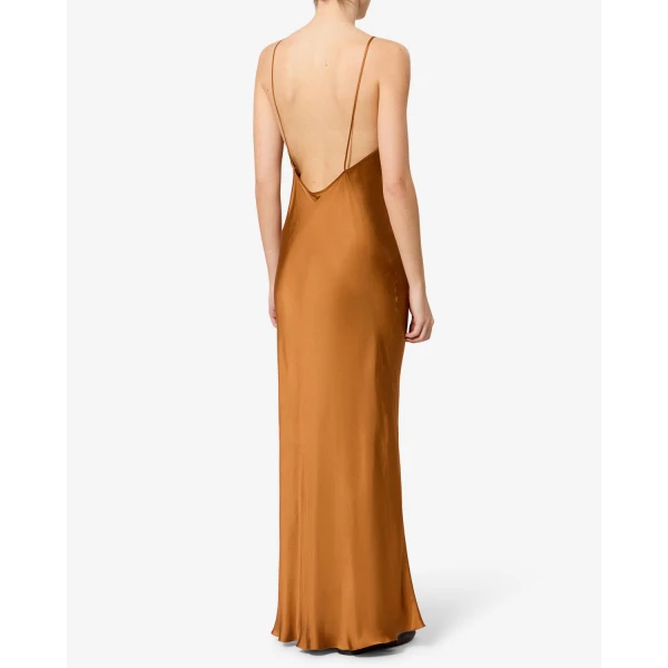 Isabel Marant Nevana Dress in Caramel | Maxi Dresses | Luxury Shoes 