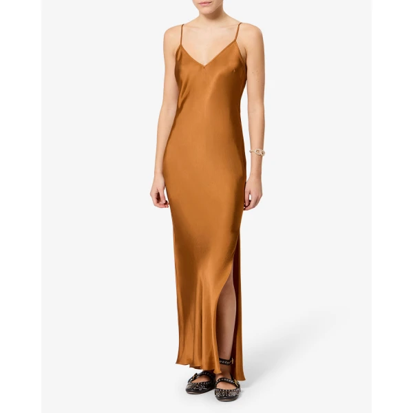 Isabel Marant Nevana Dress in Caramel | Maxi Dresses | Luxury Shoes 
