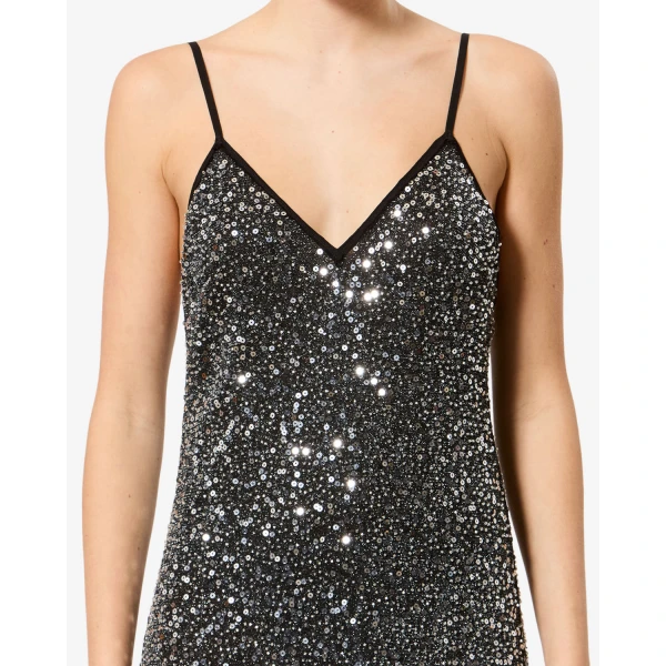 Isabel Marant Nevana Dress in Silver | Maxi Dresses | Luxury Shoes 