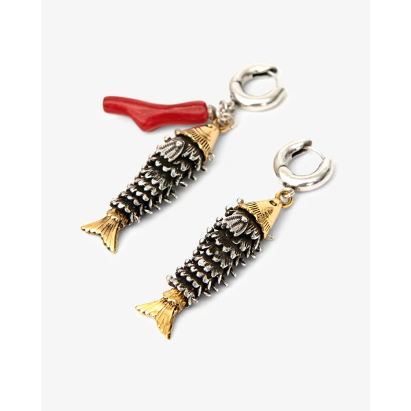 Isabel Marant New River Earrings in Silver and Gold | Earrings | Luxury Shoes 