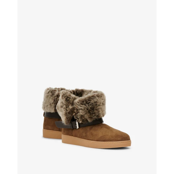 Isabel Marant Nolyz Ankle Boots in Light Bronze | Boots | Luxury Shoes 