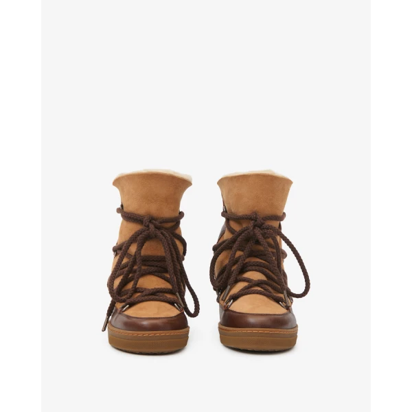 Isabel Marant Nowles Ankle Boots in Dark Brown and Ochre | Boots | Luxury Shoes 