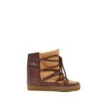 Isabel Marant Nowles Ankle Boots in Dark Brown and Ochre | Women | Luxury Shoes 